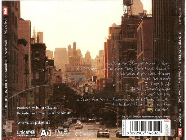 Trijntje Oosterhuis Featuring Clayton-Hamilton Jazz Orchestra, The - Sundays In New York (CD)