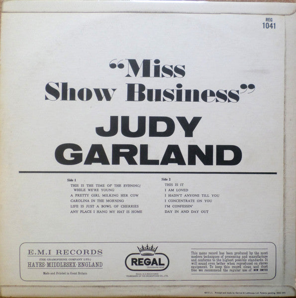 Judy Garland - Miss Show Business (LP Tweedehands)