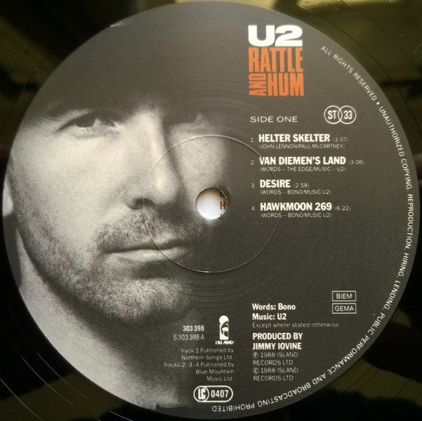 U2 - Rattle And Hum (LP Tweedehands)