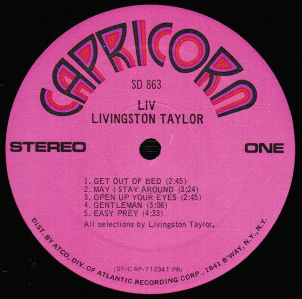 Livingston Taylor - Liv (LP Tweedehands) - Discords.nl