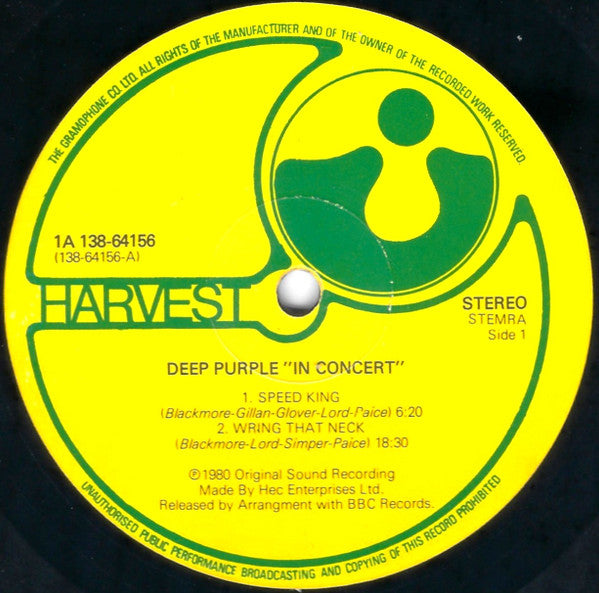 Deep Purple - In Concert (LP Tweedehands) - Discords.nl