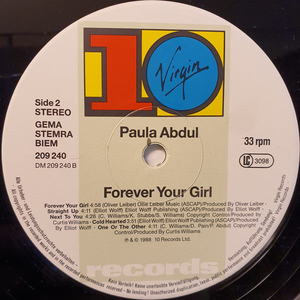 Paula Abdul - Forever Your Girl (LP Tweedehands)