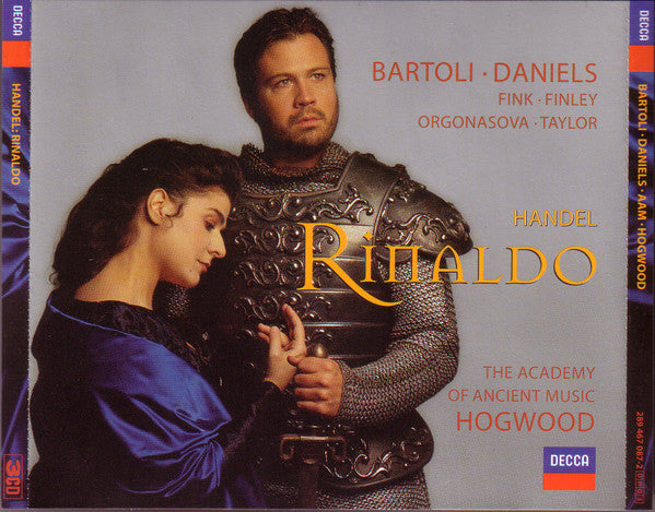 Georg Friedrich Händel – Cecilia Bartoli • David Daniels (3) • Bernarda Fink • Gerald Finley • Luba Orgonasova • Daniel Taylor (3) • Academy Of Ancient Music, The • Christopher Hogwood - Rinaldo (CD)