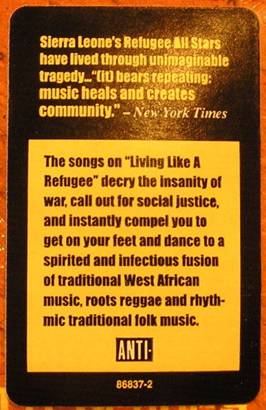 Sierra Leone's Refugee All Stars - Living Like A Refugee (CD)