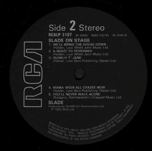 Slade - Slade On Stage (LP Tweedehands) - Discords.nl