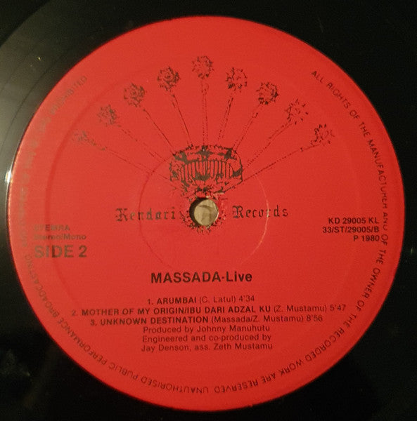 Massada (2) - Live (LP Tweedehands)