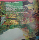 Iannis Xenakis / Krzysztof Penderecki, Buffalo Philharmonic Orchestra, Lukas Foss - Akrata, Pithoprakta / Capriccio For Violin & Orchestra, De Natura Sonoris (LP Tweedehands)
