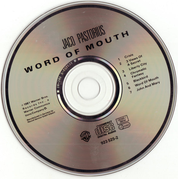 Jaco Pastorius - Word Of Mouth (CD Tweedehands)