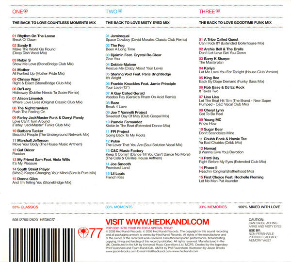 Various - Back To Love: The Mix (CD Tweedehands) - Discords.nl