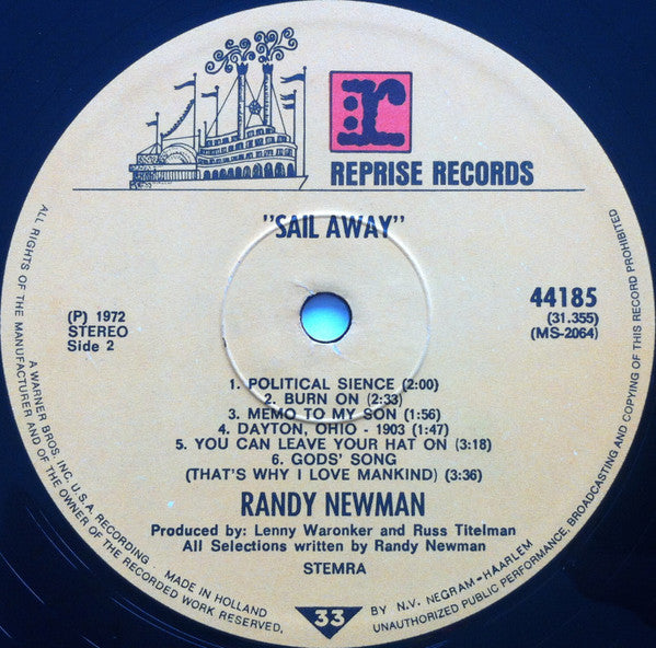 Randy Newman - Sail Away (LP Tweedehands)