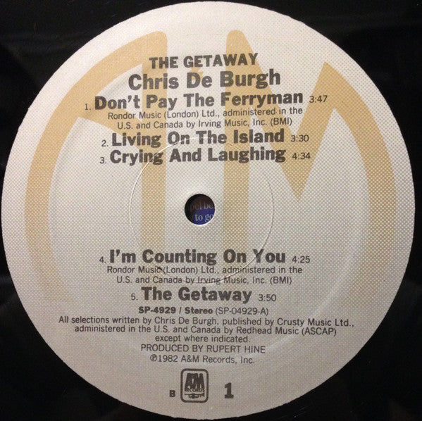 Chris de Burgh - The Getaway (LP Tweedehands)