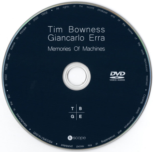 Tim Bowness, Giancarlo Erra - Memories Of Machines (CD)