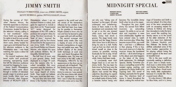 Jimmy Smith, Stanley Turrentine, Kenny Burrell, Donald Bailey - Midnight Special (CD Tweedehands)