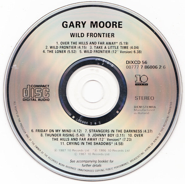 Gary Moore - Wild Frontier (CD Tweedehands)