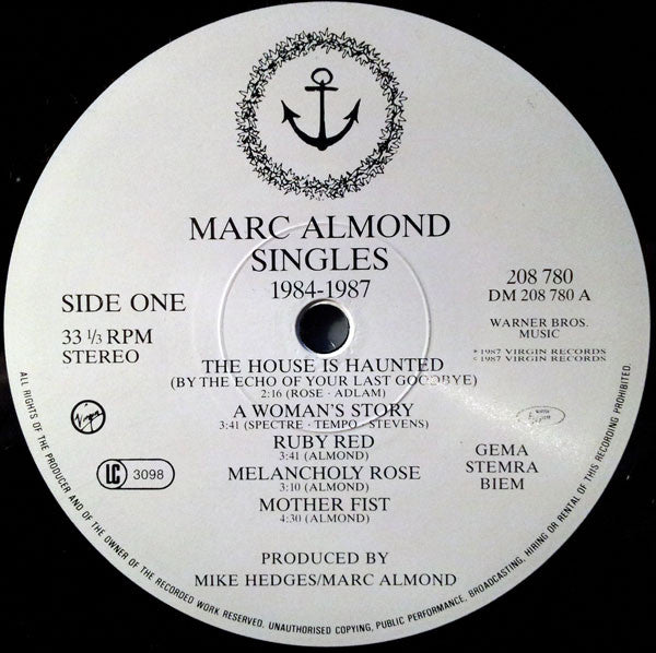 Marc Almond - Singles 1984-1987 (LP Tweedehands) - Discords.nl