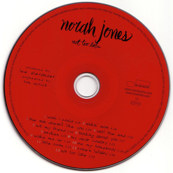 Norah Jones - Not Too Late (CD Tweedehands)
