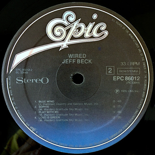 Jeff Beck - Wired (LP Tweedehands)
