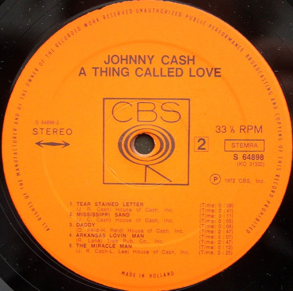 Johnny Cash - A Thing Called Love (LP Tweedehands)