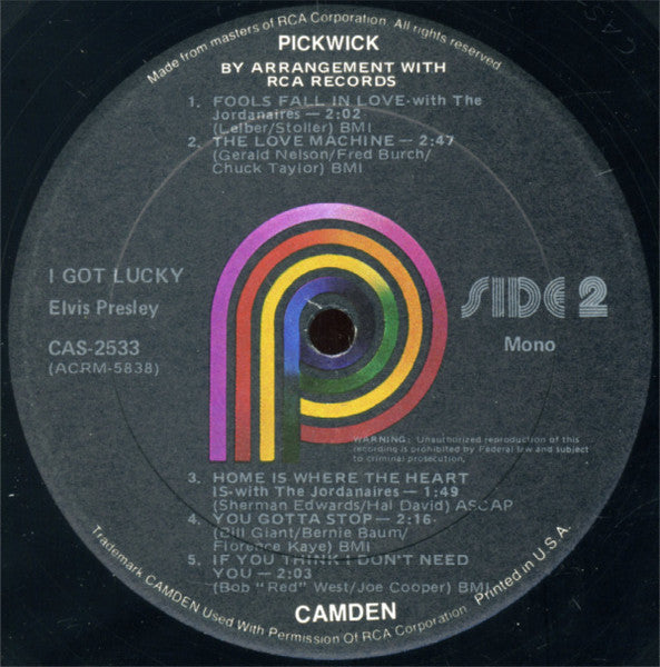 Elvis Presley - I Got Lucky (LP Tweedehands)