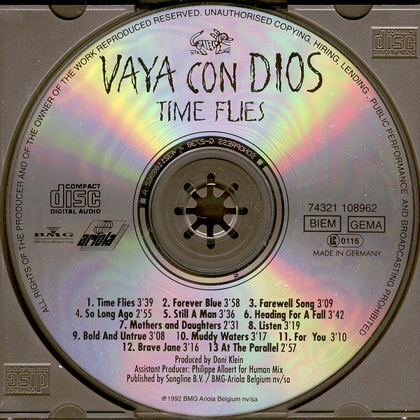 Vaya Con Dios - Time Flies (CD)