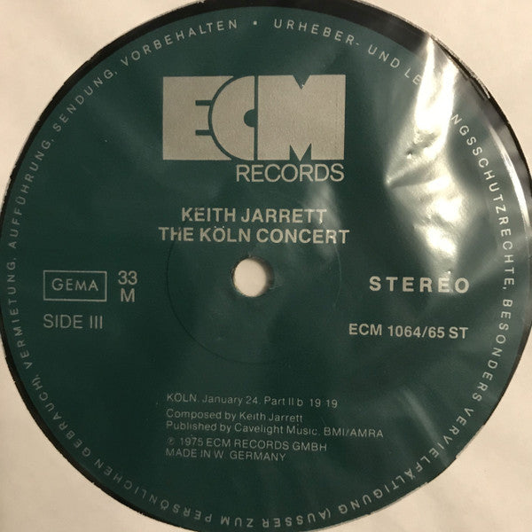 Keith Jarrett - The Köln Concert (LP Tweedehands)
