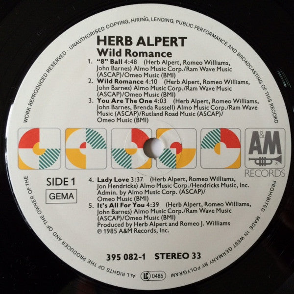 Herb Alpert - Wild Romance (LP Tweedehands)