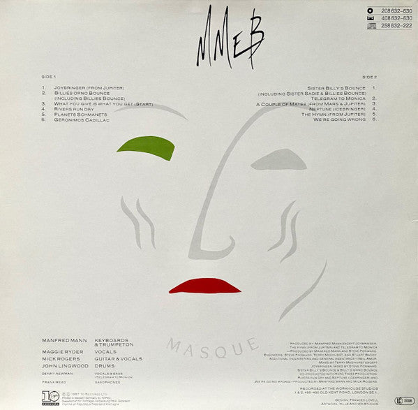 Manfred Mann's Earth Band - Masque (Songs And Planets) (LP Tweedehands) - Discords.nl