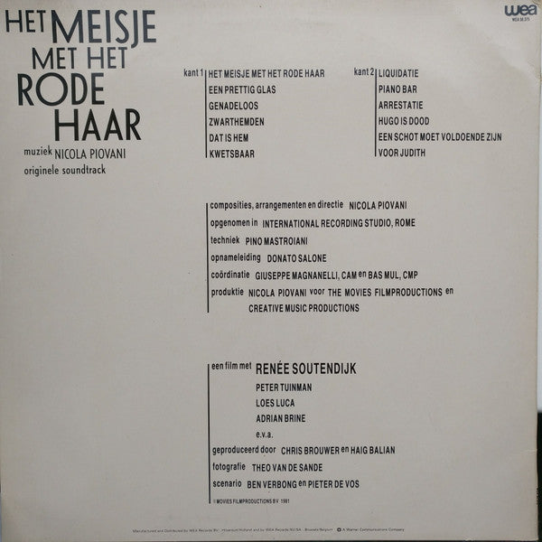 Nicola Piovani - Het Meisje Met Het Rode Haar (LP Tweedehands)