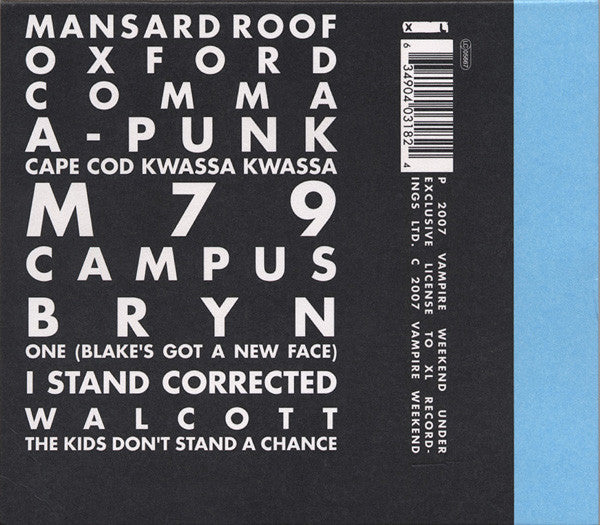 Vampire Weekend - Vampire Weekend (CD Tweedehands) - Discords.nl