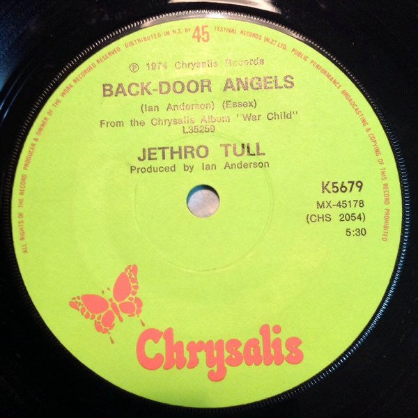 Jethro Tull - Bungle In The Jungle / Back-Door Angels (7-inch Tweedehands) - Discords.nl