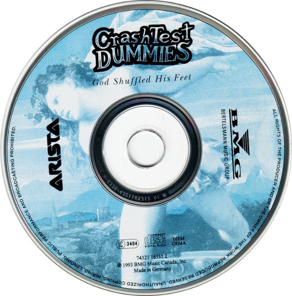 Crash Test Dummies - God Shuffled His Feet (CD)