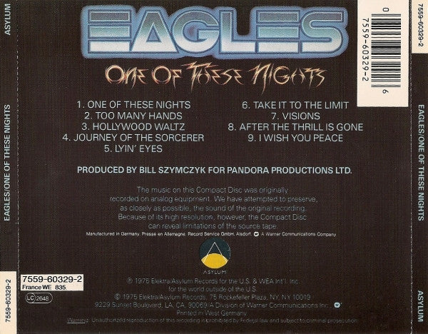 Eagles - One Of These Nights (CD Tweedehands)