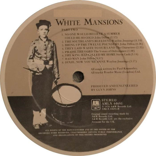 Various - White Mansions (A Tale From The American Civil War 1861-1865) (LP Tweedehands) - Discords.nl