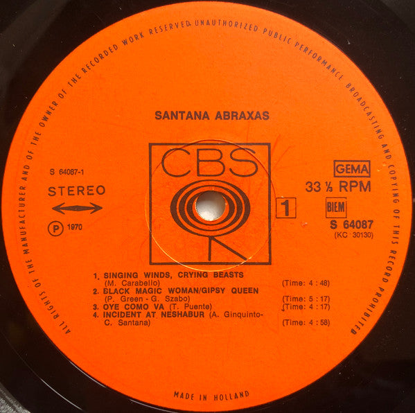 Santana - Abraxas (LP Tweedehands)