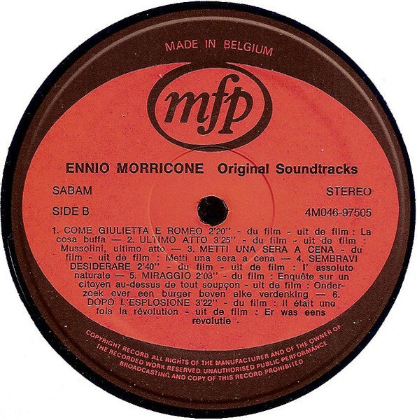 Ennio Morricone - Original Soundtracks (LP Tweedehands)