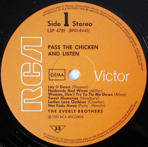 Everly Brothers - Pass The Chicken And Listen (LP Tweedehands)