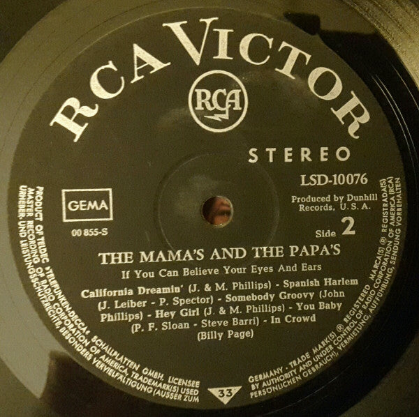Mamas & The Papas, The - If You Can Believe Your Eyes And Ears (LP Tweedehands) - Discords.nl