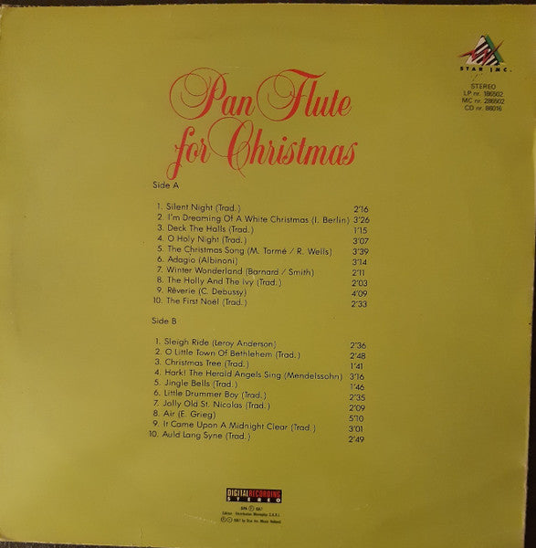 Peter Weekers - Pan Flute For Christmas (LP Tweedehands)