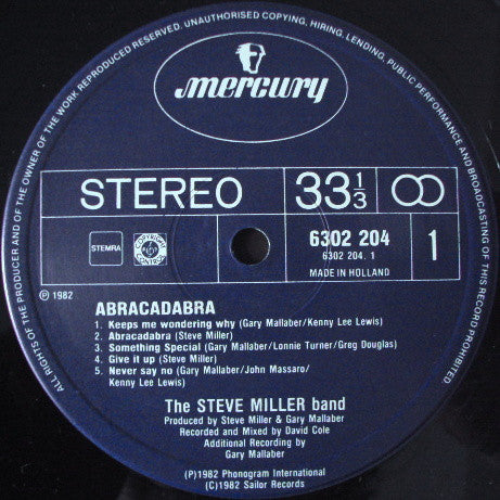 Steve Miller Band - Abracadabra (LP Tweedehands)