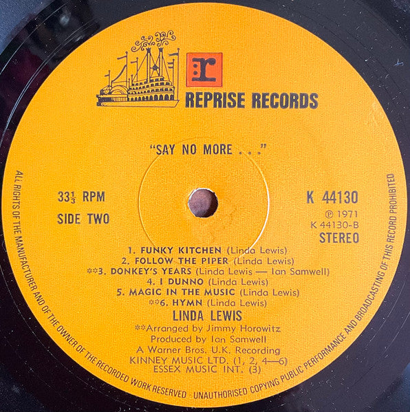 Linda Lewis - 'Say No More...' (LP Tweedehands)