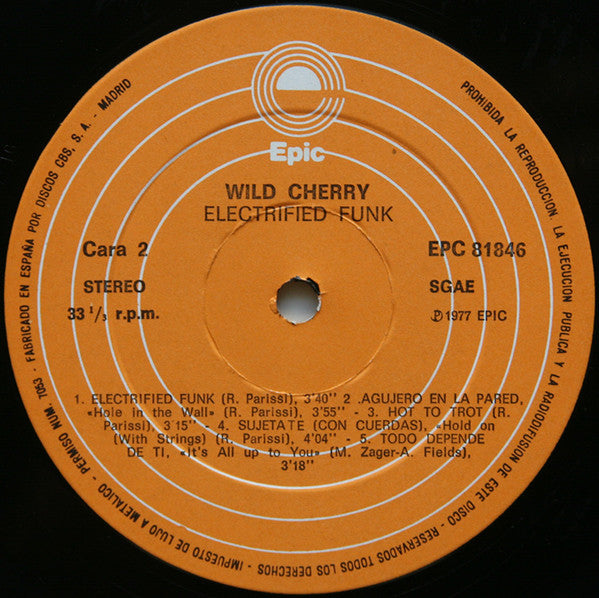 Wild Cherry - Electrified Funk (LP Tweedehands) - Discords.nl
