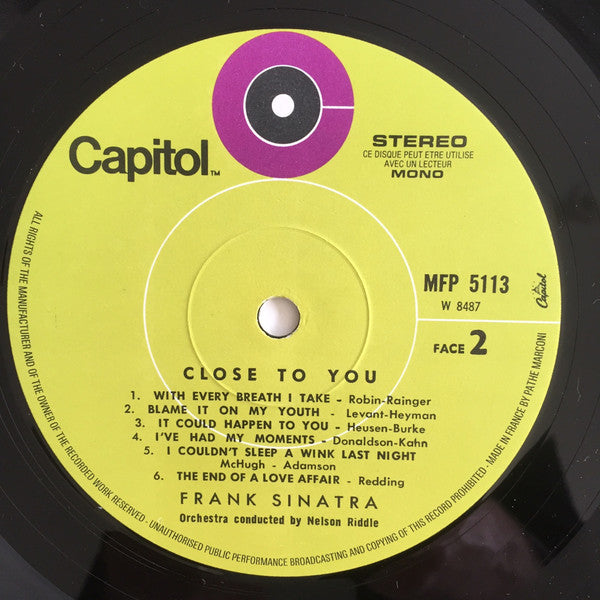 Frank Sinatra - Close To You (LP Tweedehands) - Discords.nl