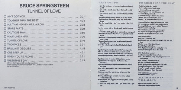 Bruce Springsteen - Tunnel Of Love (CD Tweedehands) - Discords.nl