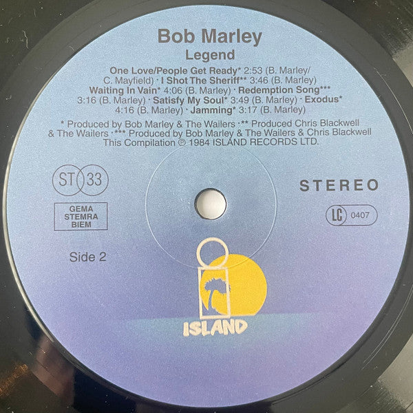 Bob Marley & The Wailers - Legend - The Best Of Bob Marley And The Wailers (LP)