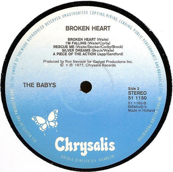 Babys, The - Broken Heart (LP Tweedehands)