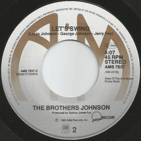 Brothers Johnson - Stomp (7-inch Tweedehands)