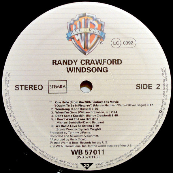 Randy Crawford - Windsong (LP Tweedehands)