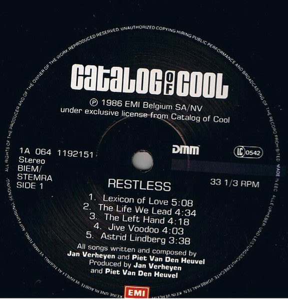 Catalog Of Cool - Restless (LP Tweedehands)