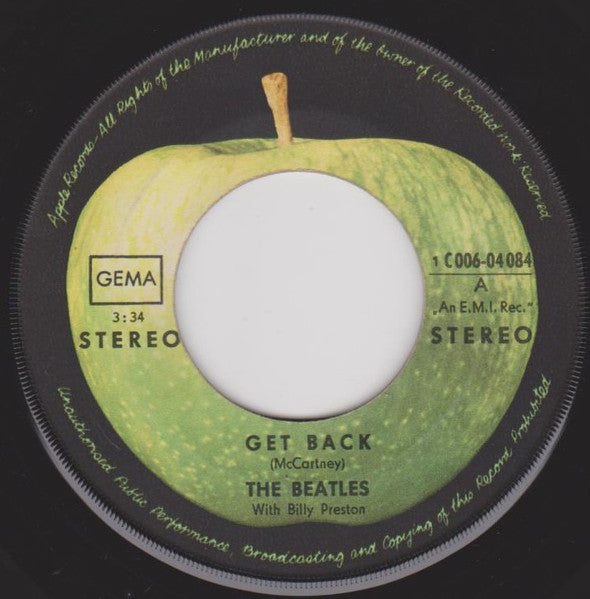 Beatles, The With Billy Preston - Get Back / Don't Let Me Down (7-inch Tweedehands)