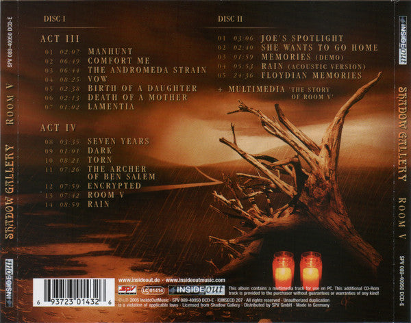 Shadow Gallery - Room V (CD)